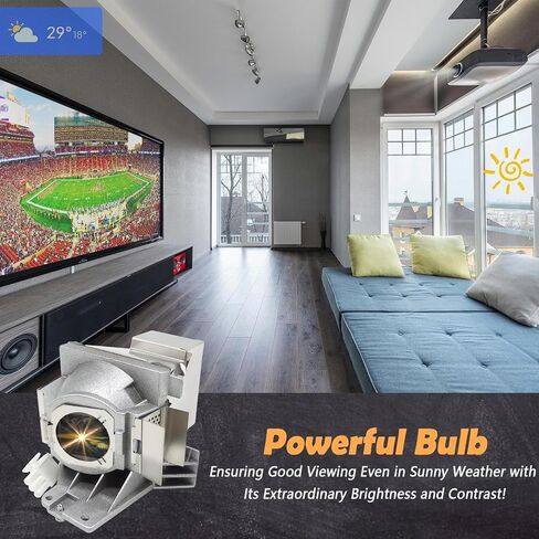 جودة A++ لمصباح العرض البديل Benq 5J.J7L05.001، متوافق مع مصباح W1070 / W1080ST / W1080ST+ / W1250/W1080ST+/W1070+/HT1075 / HT1085ST/ i700/W1070+W/W108ST/i701JD in Kuwait