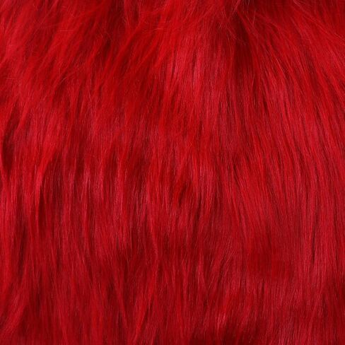 Faux Fur Fabric Christmas Winter Squares Shaggy Fur Fabric Patches White 18x40 Inch for DIY Craft Hobby Halloween Winter Costume Decoration in Saudi Arabia