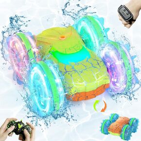 Octopus Monster Truck RC Car for Boys Age 4-8, 1:16 Scale Rechargeable Remote Control Car with LED Lights, Off-Road Vehicle Toy Birthday for 5 6 7 Year Old boy
