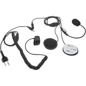 Helmet Headset 2 Pin 2-Way Radio Kit Earpiece Mic Bicycle Bike Full Face Motorcycle Ptt Ear Piece for Midland gxt lxt gmrs Walkie Talkies