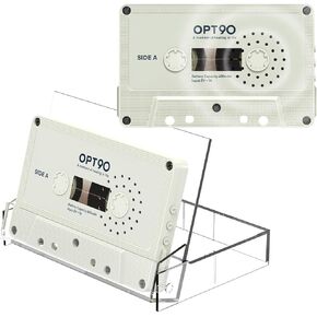 Cassette Speaker, Portable Bluetooth Speakers, Wireless Speakers, Audio Cassette Tape, Support Type C and SD Card, Mixtape, 80s 90s, Japanese Company (Clear)