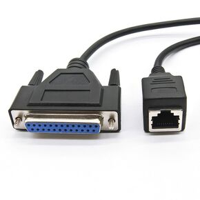 RJ45 Female Computer Network Port to DB25 Female Connector Cable for Stage Performance Lights FB3 FB4 Control Signal Cable 0.2 Meters