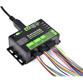 USB To UART/I2C/SPI/JTAG Converter Board with Aluminum Alloy Case, Aceess to Control Various UART/ I2C/SPI/JTAG Devices via Computer, Support Win7/8/8.1/10/11, Linux, etc. Compatible with 3.3V and 5V