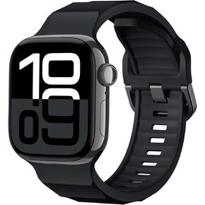 Maledan Sport Band Compatible with Apple Watch Ultra Bands Men 49mm 46mm 45mm 44mm 42mm 41mm 40mm 38mm, Soft Silicone Strap Solo Loop Wrist Bands for iWatch Series 10 9 Ultra 2 SE 8 7 6 5 4 3 2 1