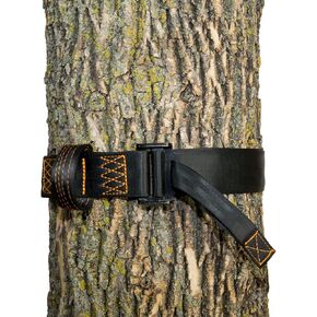 Muddy Outdoors Safety Harness Stitched Nylon Tree Strap with Steel Buckle for Tree Climbing & Hunting