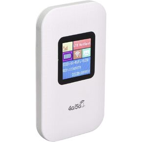 Unlocked 4G LTE Modem Router with SIM Card Slot, 1.44in LED Display Portable Router Mini Mobile Hotspot for Travel Vacation Camping Gathering