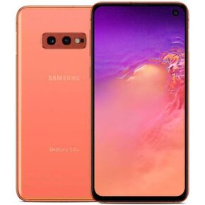 Straight Talk Samsung Galaxy S10e SM-G970U - 128GB - Flamingo Pink (Unlocked) Bundle with Samsung Charging Pad & Installed Armor Suit Screen Protector Bundle