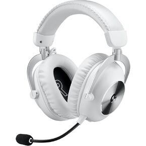 Logitech G PRO X 2 LIGHTSPEED Wireless Gaming Headphones, Detachable Boom Microphone, 50 mm Graphen Drives, DTS:X Headphone 2.0, 7.1 Surround, Bluetooth/USB/3.5 mm Aux, PC, PS5, PS4, Switch, White