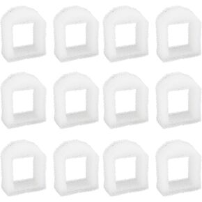 12pcs Cat Water Fountain Foam Filters, Pet Fountain Sponge Filter Replacement for Drinkwell Stainless Steel 360 Water Fountain