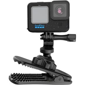 360° Rotation Backpack Strap Mount, Quick Clip Mount Compatible with GoPro Hero 13/12/11/10/9/8, DJI Action 4/3, Insta360 (Black-01)
