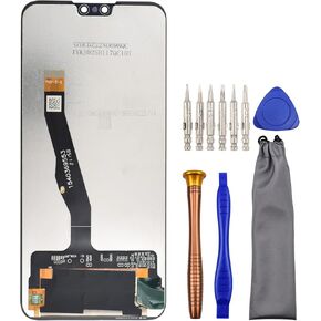 Complete Screen LCD Digitizer Touch Assembly Replacement for Huawei Y8s Y9 (2019) JKM-LX1 with Tool Kit Black 6.5"