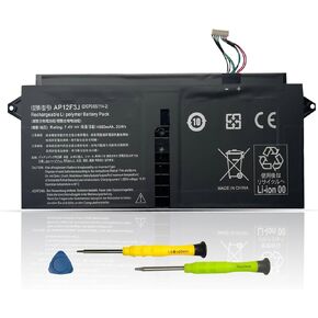 ASODI AP12F3J Laptop Battery Compatible with Acer Aspire S7 Ultrabook S7-191-53314G12ass S7-391-53314G12aws S7-391-53314G25aws Aspire 13.3" Ultrabook S7-391 S7-392 S7-393 Series 2ICP3/65/114-2