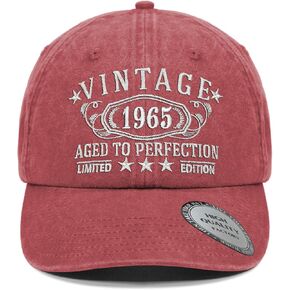 1924-1994 Birthday Gifts for Men Women,Personalized 30th-100th Birthday Ideas Gift,Parents Vintage Hat,