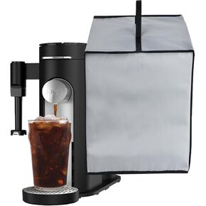 Coffee Machine Cover Heavy Duty Heat Resistant Waterproof Dust Protective Coffee Machine Cover Case Compatible with Ninja PB051 Pod & Grounds Specialty Single-Serve Coffee Maker (Black)