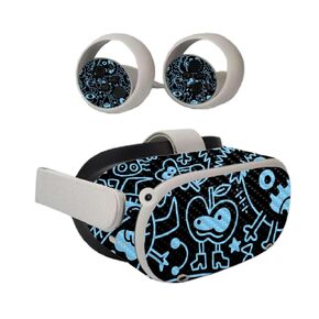 Carbon Fiber VR Skin Compatible with Oculus Quest 2 - Love and Stuff - Premium 3M Vinyl Protective Wrap Decal Cover - Easy to Apply | Crafted in The USA by MightySkins
