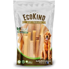 EcoKind Pet Treats Premium Gold Peanut Butter Flavored Churro Chews | All Natural Himalayan Yak Cheese Dog Chew for Small to Large Dogs | Keeps Dogs Busy & Enjoying Indoors & Outdoor Use (5 Sticks)