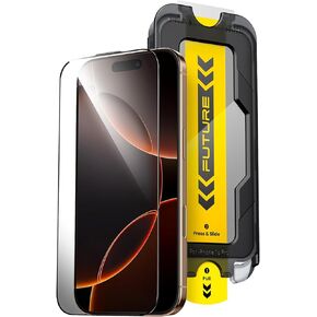 AOHI 9H+ Glass for iPhone 16 Pro Screen Protector, Military-Grade Shatterproof iPhone HD Tempered Glass＆ Dust-Free One-Pull Installation, Full Coverage Screen Protector for iPhone 16 Pro 6.3-Inch