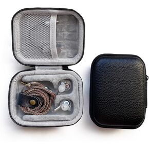 PU Leather Storage Box, Suitable for in Ear Earphones, Wired Earphones, Waterproof, Portable, Pressure Resistant Box, Earphone Storage Bag
