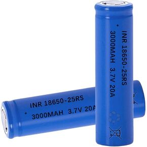 18650 Battery for 2 Pack 3.7 Volt 18650 Rechargeable Battery 3000mAh 18650 Flat Top Battery 18650 Battery for Headlamp,LED Flashlight,Mini Fans etc