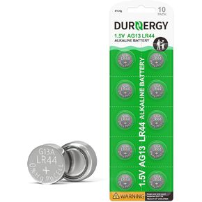 LR44 Batteries 10 Pack, AG13 Button Cell Battery, 1.5 Volt Battery L1154F Battery SR44 Battery A76 1.5V Alkaline Battery AG13 Watch Battery
