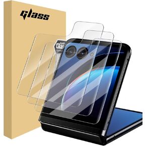 3 Pack Front Screen Protector for Motorola Razr 2024,HD Tempered Glass 2.5D Round Edge,9H Hardness,Anti-Scratch Bubble Free
