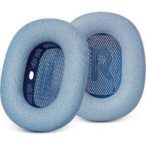 GEVO Upgraded Ear Cushions Replacement Earpads for Apple AirPods Max Headphones, Protein Leather Ear Pads Cover with Memory Foam and Magnet for AirPods Max (Sky Blue)