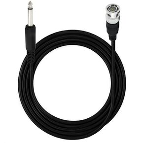 6.35mm to BNC Cable, 6Feet 6.35mm 1/4 inch Mono TS Male to BNC Female Connection Cable, Suitable for CCTV DVR, Cameras, Surveillance, Portable Radios and More