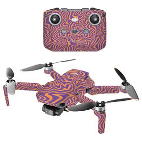 Glossy Glitter Drone Skin Compatible with DJI Mavic Mini Drone 2 - Jitter Zebra - Premium 3M Vinyl Protective Wrap Decal Cover - Easy to Apply | Crafted in The USA by MightySkins