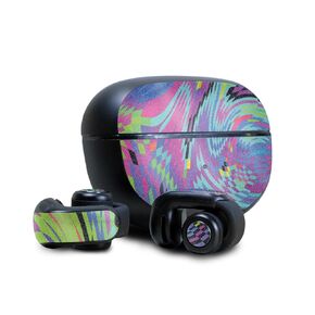 Glossy Glitter Headphone Skin Compatible with Bose Ultra Open Earbuds - Papercraft Blue - Premium 3M Vinyl Protective Wrap Decal Cover - Easy to Apply | Crafted in The USA by MightySkins