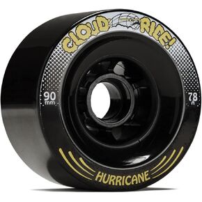 Longboard Wheels Hurricanes 90mm 78A (Set of 4) Black