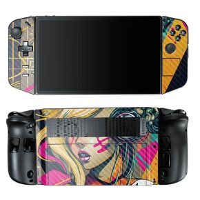 Glossy Glitter Gaming Skin Compatible with Lenovo Legion Go - Surreal Starscape - Premium 3M Vinyl Protective Wrap Decal Cover - Easy to Apply | Crafted in The USA by MightySkins