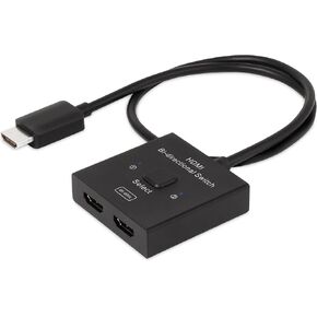 محول HDMI Club 3D CSV-1384 مخرج 2 في 1 ثنائي الاتجاه لـ 8K60 هرتز أو 4K120 هرتز - يدعم تمرير HDR وHDCP - 0.5 متر / 1.64 قدم in Kuwait