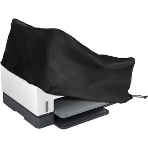 Printer Dust Cover for HP DeskJet 4155e / 4255e / Smart -Tank 6001 Wireless Inkjet All-in-One Printer, Water Resistant Nylon Printer Protector Cover - 17.3 x 14.7 x 8.6 Inch (Black)