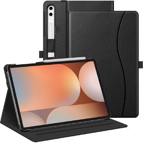 Fintie Case for Samsung Galaxy Tab S10 Plus 2024/ S9 Plus/ S9 FE Plus 5G 12.4 Inch 2023 with S Pen Holder, Multi-Angle Viewing Protective Cover with Pocket, Auto Sleep/Wake, Black