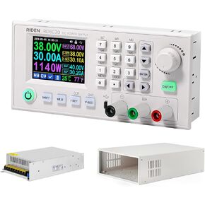 RD RD6030W 60V 30A 1140W Stabilized Lab Power Supply Adjustable Converter Suitable for Battery Charging with S800 Case and RD-1500-68 PSU Not Assembled