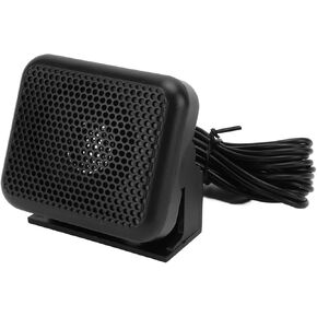 Radios External Speaker, 3W 8Ω Black ABS Two Way Universal CB External Speaker, for Audio Speakers with External Speakers, Car Radio, Small Speakers