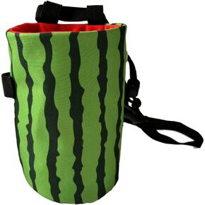 Rockbuddy Chalk Bag for Rock Climbing - Bouldering Chalk Bucket with Quick-Clip Belt, Zipper Pocket and Brush Holder - Pineapple Crush