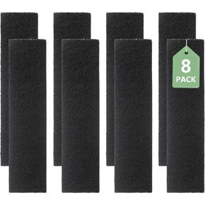 8 Pack OTRFILTER OTRFILTER1 PureAir Carbon Microwave Air Filter Replacement for Frigidaire Microwaves CGMV176NTBA/CGMV176NTDB/CGMV176NTFA/CGMV176NTWA/ FGMV155CTDA/FGMV176NTBB, Part Number 5304512502