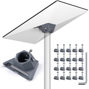 Starlink Mount Gen 3 Pole mounting kit (for 32mm-62mm Pipes) Star Link Standard v3 Dish Antenna Bracket Adapter with Installation Tools and Cable Clips Gen3 Stand Accessories