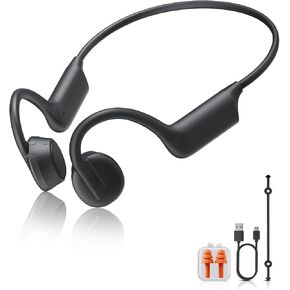 Bone Conduction Headphones, Wireless Bluetooth Lightweight Open Earbuds with Mic, Extra Comfort IPX5 Waterproof Headset for Sport Running,Cycling,Driving