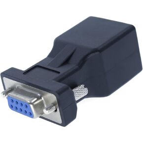 DB9 to RJ45 Adapter RJ45 to RS232 Converter RJ45 Female to 9 Pin Adapter DB9 Male Serial COM Port to Network Port Adapter