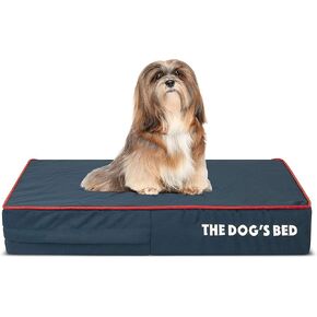 The Dog’s Bed Orthopedic Memory Foam Dog Bed, XXXL Grey/Black 64x44, Pain Relief for Arthritis, Hip & Elbow Dysplasia, Post Surgery, Lameness, Supportive, Calming, Waterproof Washable Cover