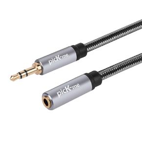 Oluote TRS Cable,TRS 3.5mm Male to TRS 3.5mm Female Stereo Auxiliary Audio Cable, for Speaker, Car, Smartphone, MP3, Multi-Function Earphone, PC, Tablet (5M/16.4FT)