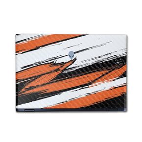 Glossy Glitter Laptop Skin Compatible with Alienware M16 R2 (2024) - Grunge Orange - Premium 3M Vinyl Protective Wrap Decal Cover - Easy to Apply | Crafted in The USA by MightySkins