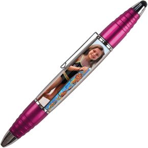 PixStylus 2 in 1 Personalized Pen and Stylus Combo - DIY – Just Insert a Photo or Create Your Own Custom Insert Online - Violet