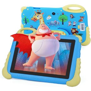 7 Inches Tablets for Kids, Android 13 Hd IPS Screen Display Kids Tablets, 4GB RAM, 32GB ROM, WiFi, Dual Cameras, 2900mAh Long Battery Learning Educational Tablet for Toddlers Blue