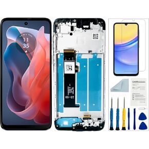 for Motorola G Play 5g 2024 Screen Replacement for Moto G Play 5g 2024 LCD Screen Replacement with Frame for G Play 5g 2024 XT2413-1 XT2413-2 Display Touch Screen Assembly Repair Parts