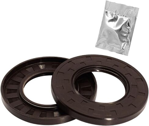 TC 40mm X 80mm X 10mm, 2PCS Black Double Lip Oil Seal, Nitrile Rubber Cover Double Lip with Spring, Oil Shaft Seal Fit for Bearing Shaft in Saudi Arabia