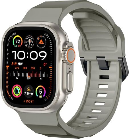 Maledan Sport Band Compatible with Apple Watch Ultra Bands Men 49mm 46mm 45mm 44mm 42mm 41mm 40mm 38mm, Soft Silicone Strap Solo Loop Wrist Bands for iWatch Series 10 9 Ultra 2 SE 8 7 6 5 4 3 2 1 in Saudi Arabia