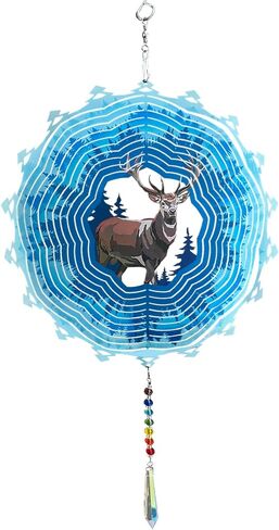 Mandala Wind Spinners Outdoor with Gazing Ball Spiral Tail, Artoroma Stainless Steel 3D Kinetic 10 Inch Garden Decor for Patio, Home or Yard Decorations Outdoor Hanging Yard Art, Metal Wind Sculpture in Saudi Arabia